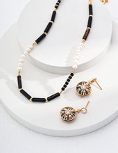 Load image into Gallery viewer, Natural Agate Pearl Necklace D0532
