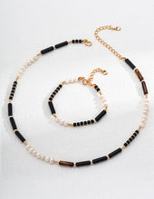 Load image into Gallery viewer, Natural Agate Pearl Necklace D0532