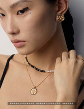 Load image into Gallery viewer, Natural Agate Pearl Necklace D0532