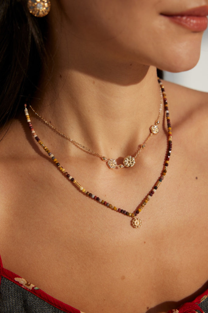 Vintage-style Natural Pearl Necklace D0615