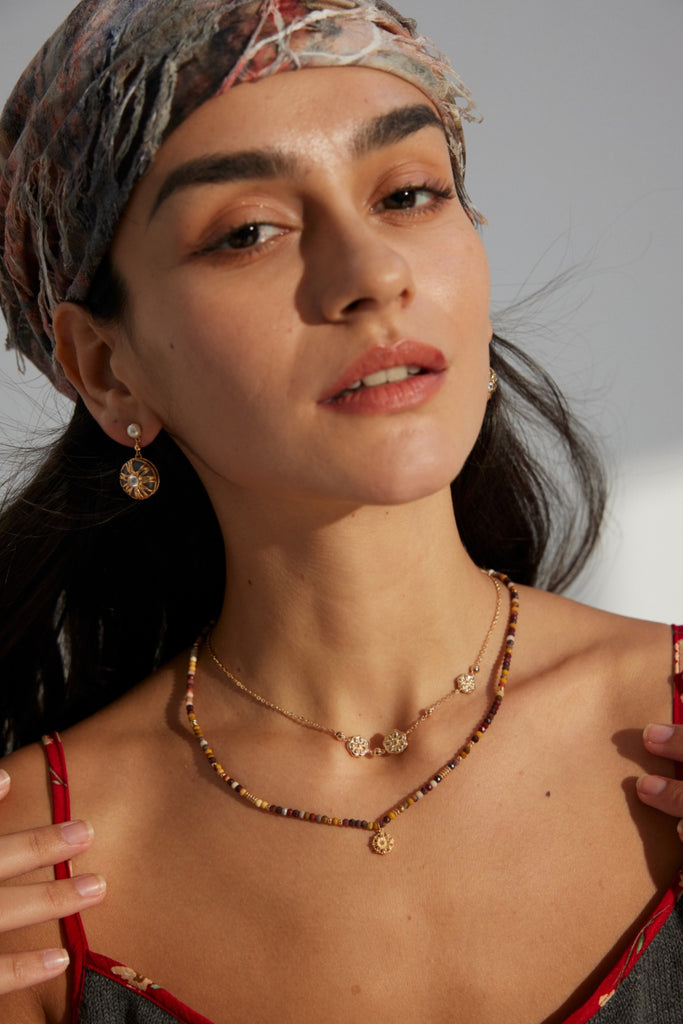 Vintage-style Natural Pearl Necklace D0615