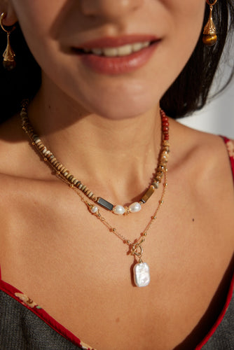 Vintage Tiger's Eye Necklace  D0505