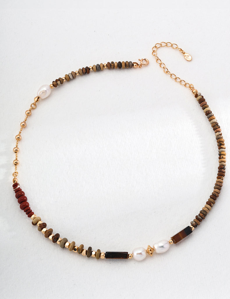 Vintage Tiger's Eye Necklace  D0505