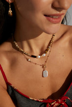 Load image into Gallery viewer, Vintage Tiger&#39;s Eye Necklace  D0505