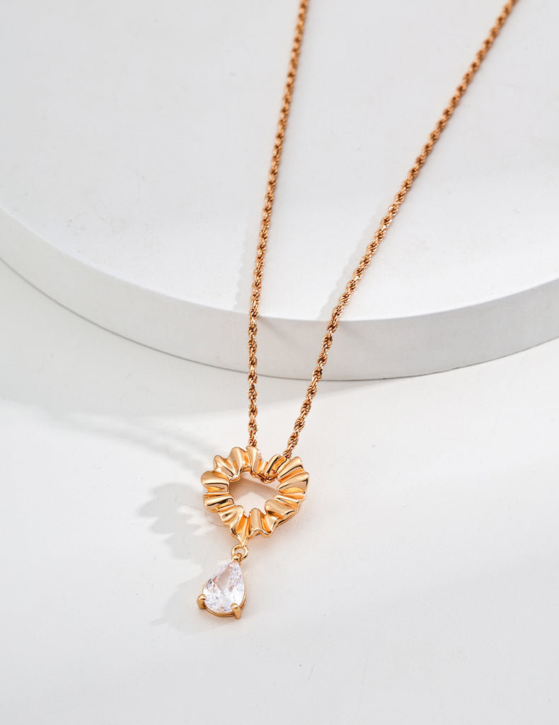 Simple Green Velvet Ribbon/Black PU  Zircon Necklace D0585
