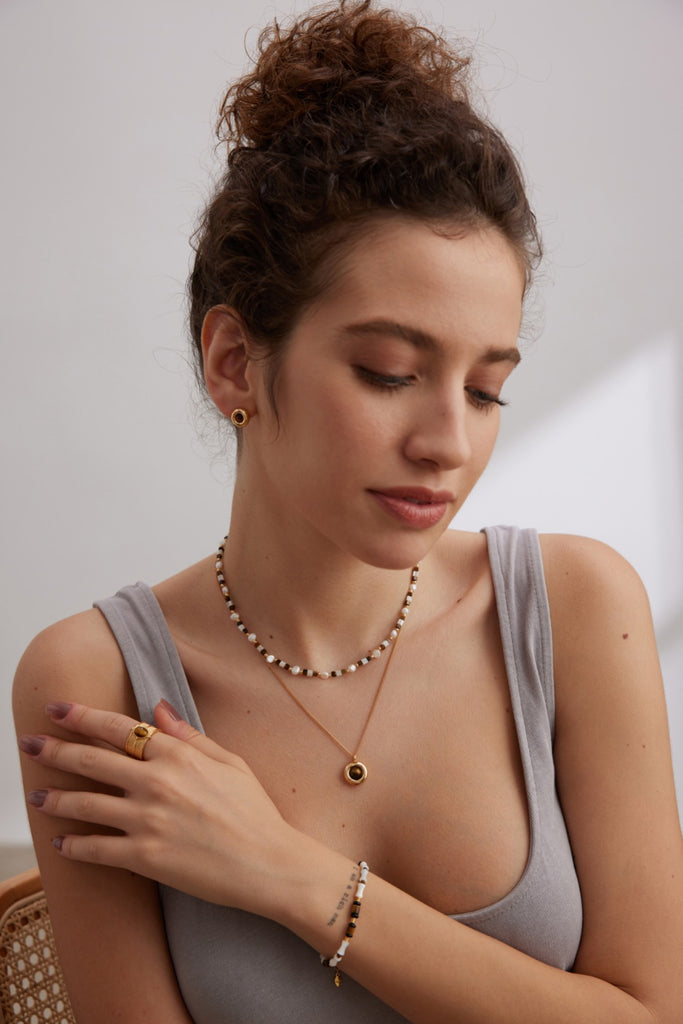 Retro Gold Necklace D0442
