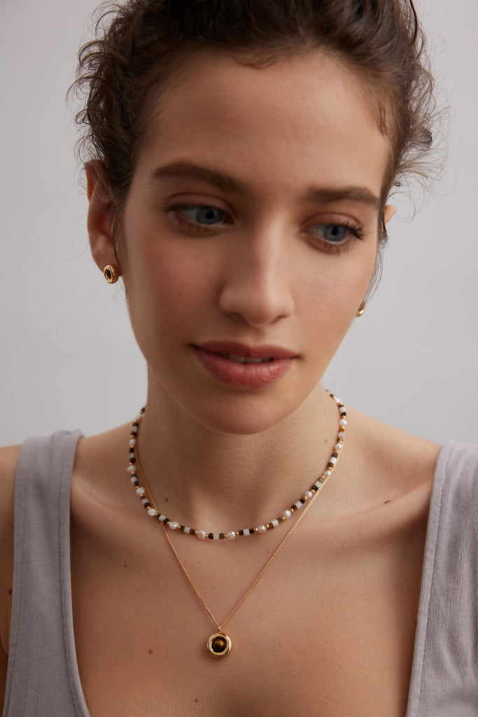 Retro Gold Necklace D0442