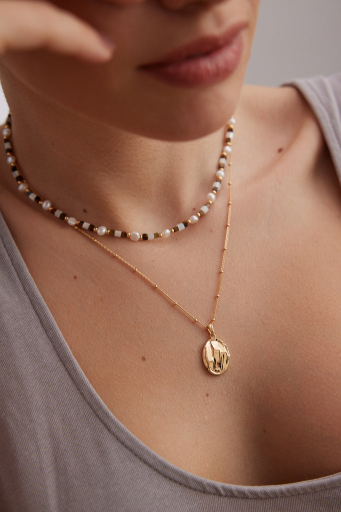 Retro Gold Necklace D0442