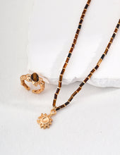 Load image into Gallery viewer, Tiger Eye Necklace  D0508