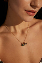 Load image into Gallery viewer, Diamond-shaped Tiger&#39;s Eye Pendant Necklace D0579
