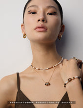 Load image into Gallery viewer, Diamond-shaped Tiger&#39;s Eye Pendant Necklace D0579