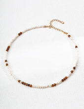 Load image into Gallery viewer, Natural Pearl and Glass Bead Necklace D0643