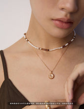Load image into Gallery viewer, Natural Pearl and Glass Bead Necklace D0643