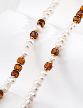 Load image into Gallery viewer, Natural Pearl and Glass Bead Necklace D0643