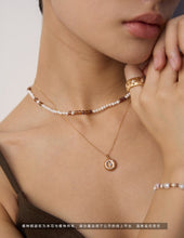 Load image into Gallery viewer, Natural Pearl and Glass Bead Necklace D0643