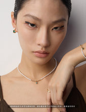 Load image into Gallery viewer, Zircon Pearl Necklace  D0523