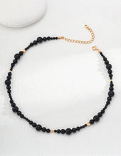 Load image into Gallery viewer, Black Agate Necklace D0538