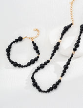 Load image into Gallery viewer, Black Agate Necklace D0538