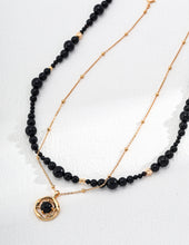 Load image into Gallery viewer, Black Agate Necklace D0538
