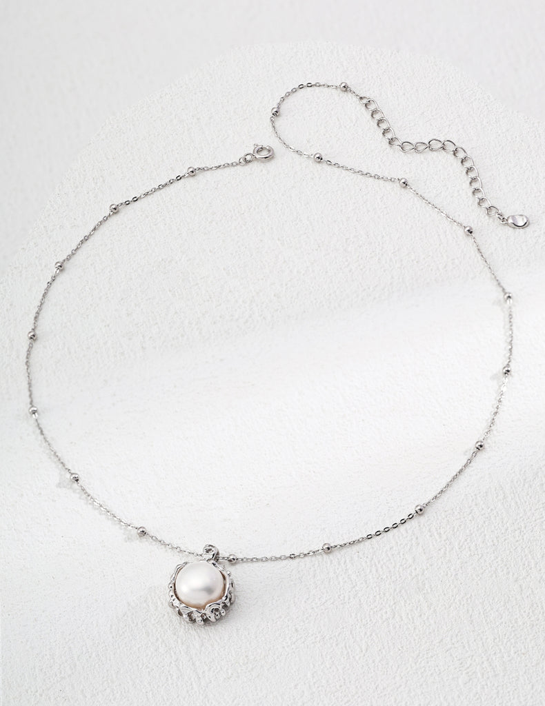 Natural Pearl Pendant Necklace  D0611