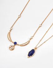 Load image into Gallery viewer, Vintage Natural Lapis Lazuli Necklace D0562
