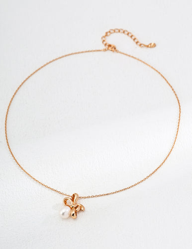 Natural Pearl Designer Pendant Necklace D0596