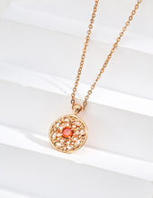 Load image into Gallery viewer, Vintage Red Zircon Necklace D0561