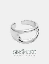 Load image into Gallery viewer, Silver Open Adjustable Ring J0079-1