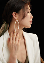 Load image into Gallery viewer, Long Natural Pearl Earrings (single) E0701