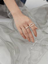 Load image into Gallery viewer, Silver Open Adjustable Ring J0079-1