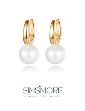 Load image into Gallery viewer, Simple Shell Pearls Earrings E0670