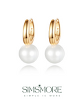 Simple Shell Pearls Earrings E0670