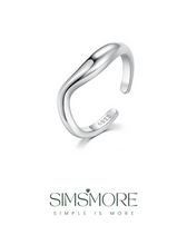 Load image into Gallery viewer, Sterling Silver Dainty Ring J0069
