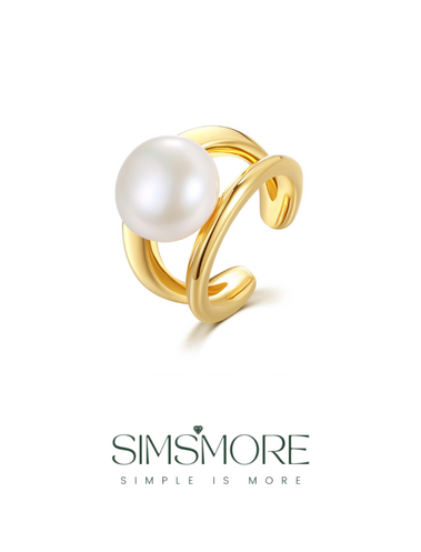 Sterling Silver Pearl Ear Cuffs（Single）E0728