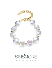 Load image into Gallery viewer, Baroque Pearl Bracelet SL0058
