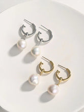 Load image into Gallery viewer, Baroque Pearl Earrings with 2 Wearing Ways E0696