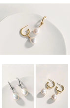 Load image into Gallery viewer, Baroque Pearl Earrings with 2 Wearing Ways E0696