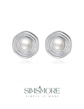 Disc Natural Pearl Earrings E0606