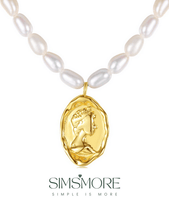 Load image into Gallery viewer, Freshwater Pearl Chain Necklace D0217