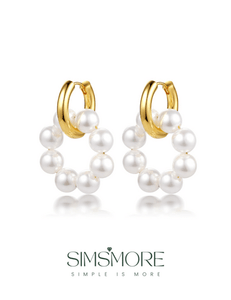 Garland Shell Pearls Earrings E0710