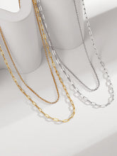 Load image into Gallery viewer, Layered Curb Link Chain Necklace D0205