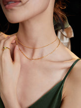 Load image into Gallery viewer, Layered Curb Link Chain Necklace D0205
