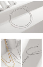 Load image into Gallery viewer, Layered Curb Link Chain Necklace D0205