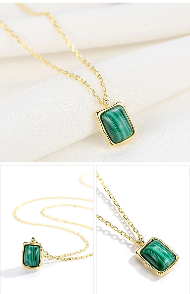 Malachite Classic Necklace D0175
