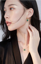 Load image into Gallery viewer, Malachite Earrings E0522