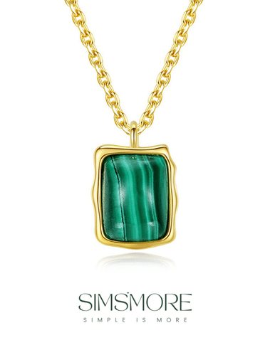 Malachite Classic Necklace D0175