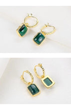 Load image into Gallery viewer, Malachite Earrings E0522