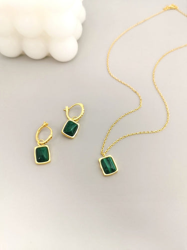 Malachite Earrings E0522