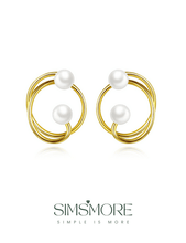 Load image into Gallery viewer, Minimalist French Vintage Earrings E0490