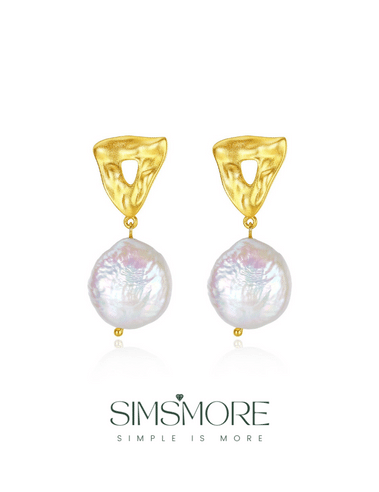 Natural Baroque Pearls Earrings E0609